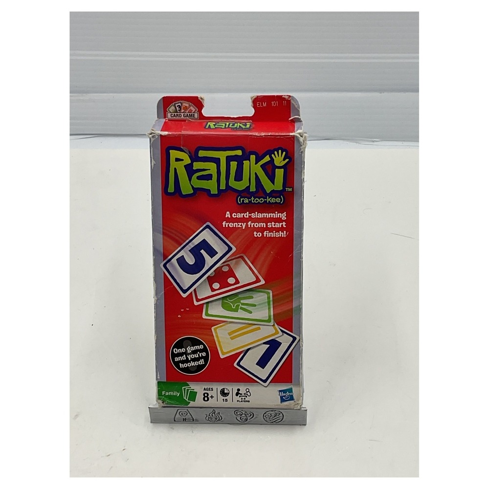 Hasbro Ratuki Card Game Fast Paced Family Fun 2-5 Players‎ Ages 8+ Complete 2010